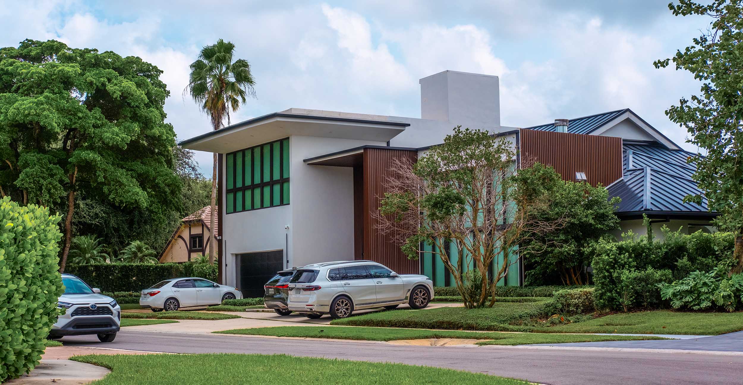 Hurricane Windows on a Florida home, modern-style home.