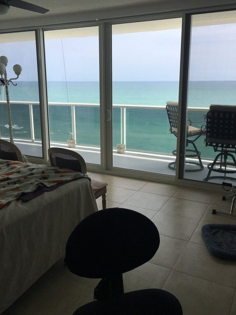 Impact Sliding Glass Door on Balcony